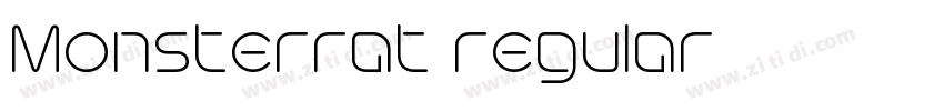 Monsterrat regular字体转换 Monsterrat regular字体转换